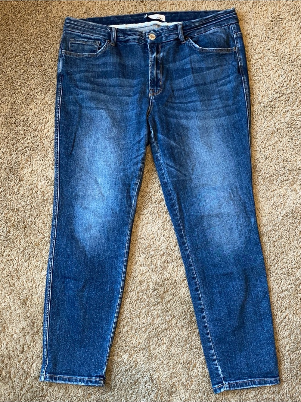 Vervet Jeans mid rise skinny Womens Size 16 Blue Classic Style VT1192 Denim